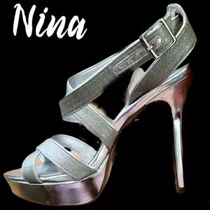 Nina Stilettos in Silver